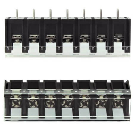 DG28C-B-07P-13-00AH TERM.BLK.7.62MM 7P 180C BARRIER BLOCKS BLACK - 1