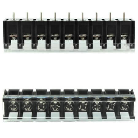 DG28C-B-09P-13-00AH TERM.BLK.7.62MM 9P 180C BARRIER BLOCKS BLACK - 1