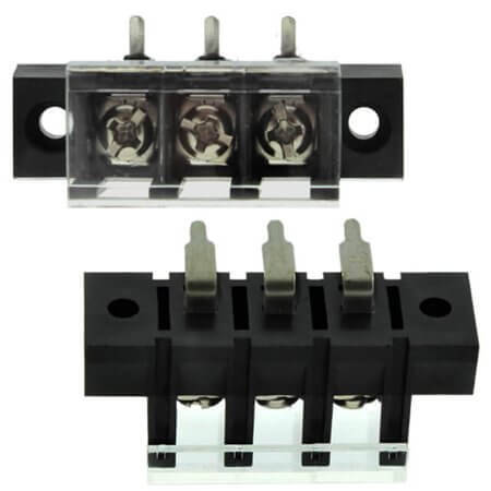 DG28R-A-03P-13-00AH TERM.BLK.7.62MM 3P 90C BARRIER BLACK - 1