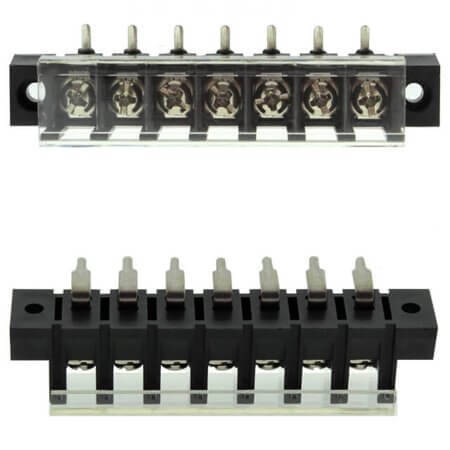 DG28R-A-07P-13-00AH TERM.BLK.7.62MM 7P 90C BARRIER BLOCKS BLACK - 1