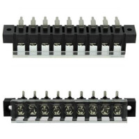 DG28R-A-09P-13-00AH TERM.BLK.7.62MM 9P 90C BARRIER BLOCKS BLACK - 1