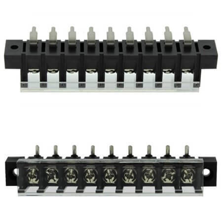 DG28R-A-09P-13-00AH TERM.BLK.7.62MM 9P 90C BARRIER BLOCKS BLACK - 1