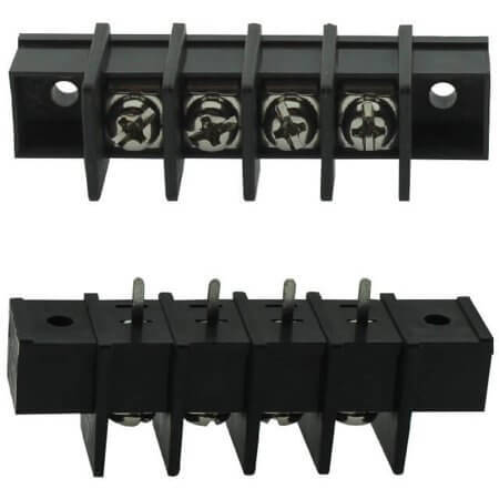DG45C-A-04P-13-00AH TERM.BLK.9.50MM 4P 180C BARRIER TERMINAL BLACK - 1
