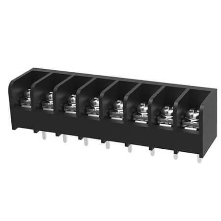 DG46S-B-08P-13-00AH TERM.BLK.9.5MM 8P 180C BARRIER BLOCKS BLACK - 1