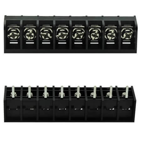DG46S-B-08P-13-00SH TERM.BLK.9.5MM 8P 180C BARRIER BLOCKS BLACK GAOSON - 1