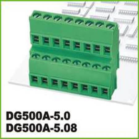 DG500A-5.08-06P-14-100AH TERM.BLK.5.00MM 6PIN(2X3) PCB TYPE GREEN - 1