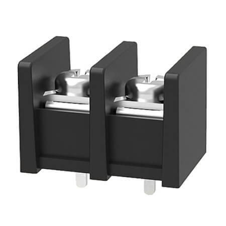 DG55C-B-02P-13-00AH TERM.BLK.10MM 2PIN 180C BARRIER BLACK - 1