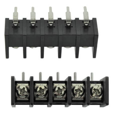 DG55R-B-05P-13-00AH TERM.BLK.10MM 5PIN 90C BARRIER BLACK - 1