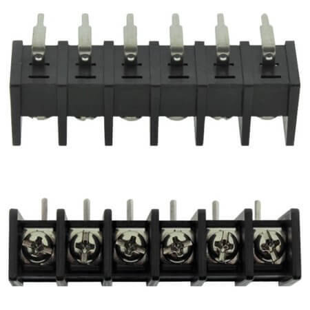 DG55R-B-06P-13-00AH TERM.BLK.10MM 6PIN 90C BARRIER BLACK - 1