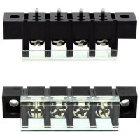 DG58C-A-04P-13-00AH TERM.BLK.10MM 4PIN 180C BARRIER BLACK - 1
