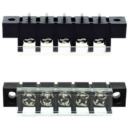 DG58C-A-05P-13-00AH TERM.BLK.10MM 5PIN 180C BARRIER BLACK - 1