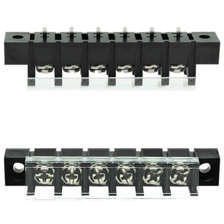 DG58C-A-06P-13-00AH TERM.BLK.10MM 6PIN 180C BARRIER BLACK - 1