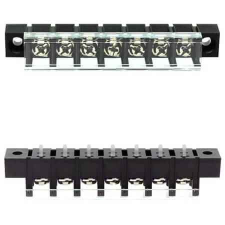 DG58C-A-07P-13-00AH TERM.BLK.10MM 7PIN 180C BARRIER BLACK - 1