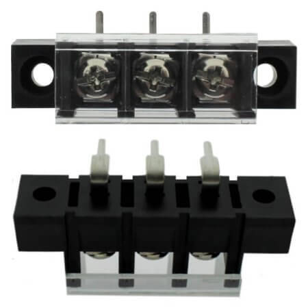 DG58R-A-03P-13-00AH TERM.BLK.10MM 3PIN 90C BARRIER BLACK - 1