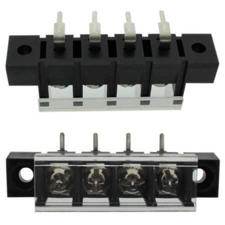 DG58R-A-04P-13-00AH TERM.BLK.10MM 4PIN 90C BARRIER BLACK - 1