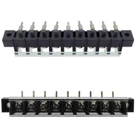 DG58R-A-09P-13-00AH TERM.BLK.10MM 9PIN 90C BARRIER BLACK - 1