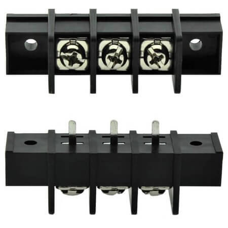 DG65C-A-03P-13-00AH TERM.BLK.11MM 3PIN 180C BARRIER BLACK - 1