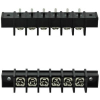DG65C-A-06P-13-00AH TERM.BLK.11MM 6PIN 180C BARRIER BLACK - 1