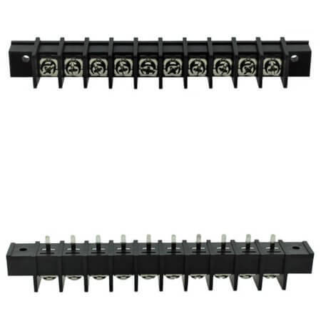 DG65C-A-10P-13-00AH TERM.BLK.11MM 10PIN 180C BARRIER BLACK - 1