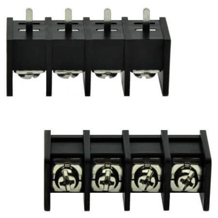 DG65C-B-04P-13-00AH TERM.BLK.11MM 4PIN 180C BARRIER BLACK - 1