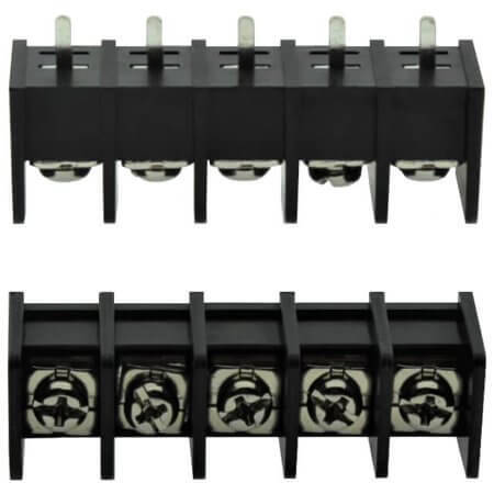 DG65C-B-05P-13-00AH TERM.BLK.11MM 5PIN 180C BARRIER BLACK - 1