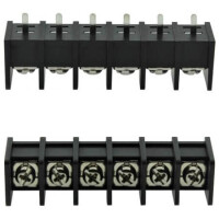 DG65C-B-06P-13-00AH TERM.BLK.11MM 6PIN 180C BARRIER BLACK - 1