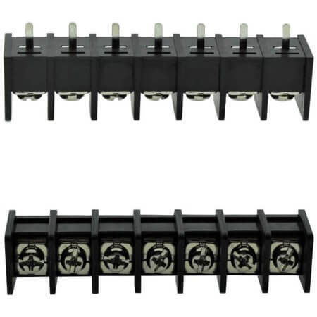 DG65C-B-07P-13-00AH TERM.BLK.11MM 7PIN 180C BARRIER BLACK - 1