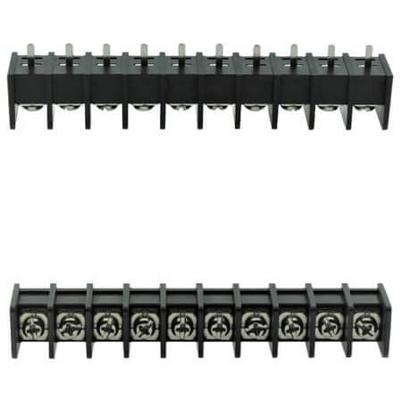 DG65C-B-10P-13-00AH TERM.BLK.11MM 10PIN 180C BARRIER BLACK - 1
