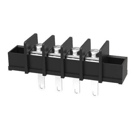 DG65H-A-04P-13-00AH TERM.BLK.11MM 4PIN 180C BARRIER BLACK - 1