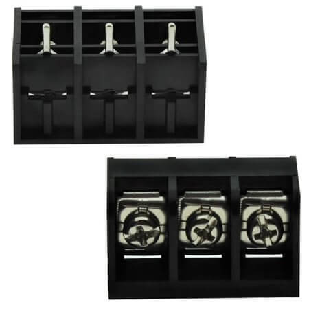DG66S-B-03P-13-00AH TERM.BLK.11.11MM 3P 180C BARRIER BLACK - 1