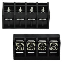 DG66S-B-04P-13-00AH TERM.BLK.11.11MM 4P 180C BARRIER BLOCKS BLACK - 1