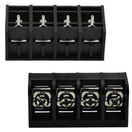 DG66S-B-04P-13-00AH TERM.BLK.11.11MM 4P 180C BARRIER BLOCKS BLACK - 1