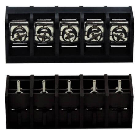 DG66S-B-05P-13-00AH TERM.BLK.11.11MM 5P 180C BARRIER BLOCKS BLACK - 1