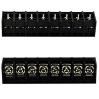 DG66S-B-08P-13-00AH TERM.BLK.11.11MM 8P 180C BARRIER BLOCKS BLACK - 1