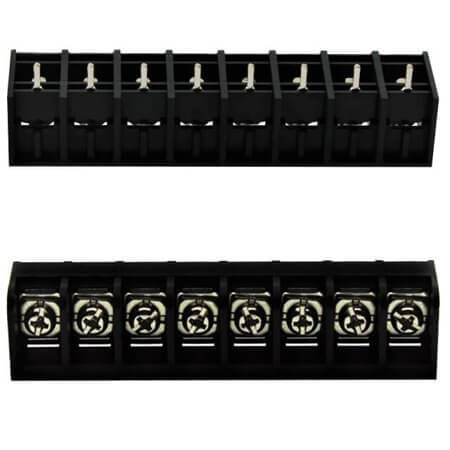 DG66S-B-08P-13-00AH TERM.BLK.11.11MM 8P 180C BARRIER BLOCKS BLACK - 1