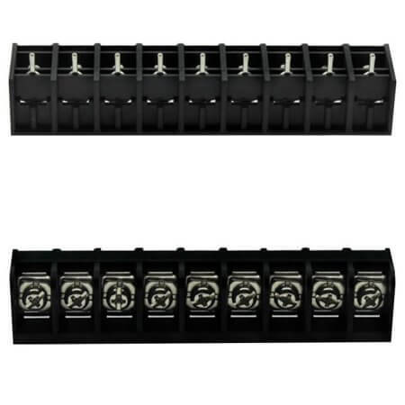DG66S-B-09P-13-00AH TERM.BLK.11.11MM 9P 180C BARRIER BLOCKS BLACK - 1