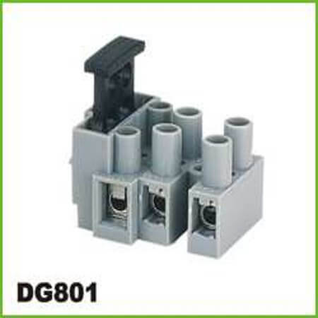 DG801-03P-11-16AH TERM.BLK.3PIN FEED THROUGH WITH FUSE SCREW - 1