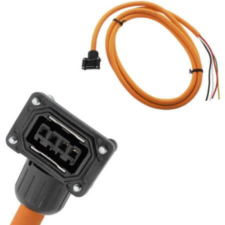 DGFA4S-B1-1600-TRG050 CABLE 4PIN ORANGE COLOR 1.6 METERS LENGTH - 1