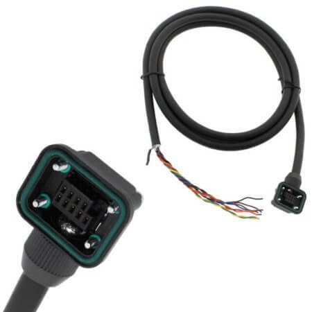 DGFA9S-B1-1600-TRG050 CABLE 9PIN BLACK COLOR 1.6 METERS LENGTH - 1
