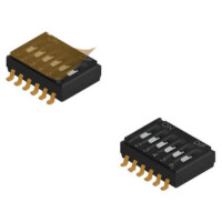 DHA-10TQR SWITCH DIP 10 Pos. SPST 25mA 24VDC SMT V/T - 1