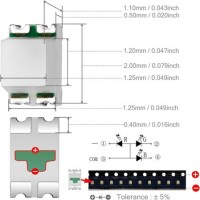 Diffused 0805 (2012) SMD LED RGB - 2