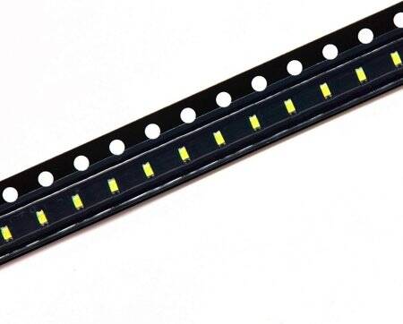 Diffused 18mm Leg 257 Rectangular LED White Use 3V 20mA - 5