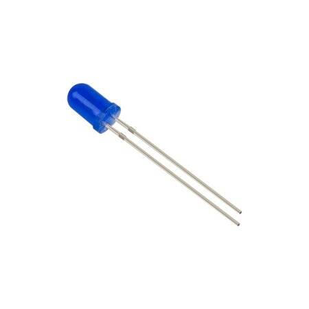 Diffused 18mm Leg 3mm LED Blue Use 3V 20mA - 4