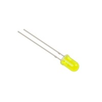 Diffused 18mm Leg 3mm LED Yellow Use 2V 20mA - 2