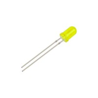 Diffused 18mm Leg 3mm LED Yellow Use 2V 20mA - 3
