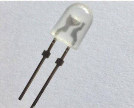 Diffused 18mm Leg 546 Oval LED White Use 3V 20mA - 2