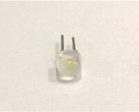Diffused 18mm Leg 546 Oval LED White Use 3V 20mA - 3