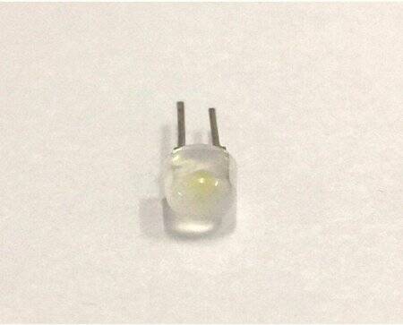 Diffused 18mm Leg 546 Oval LED White Use 3V 20mA - 3