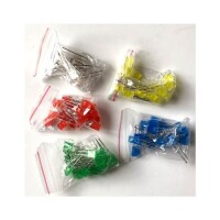 Diffused 28mm Leg 257 Rectangular LED Yellow Use 2V 20mA - 3