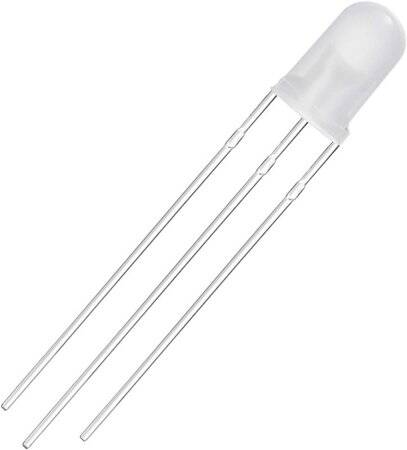Diffused 28mm Leg 5mm LED Water Clear Red+Pure Green CC Use 2V 20mA - 5